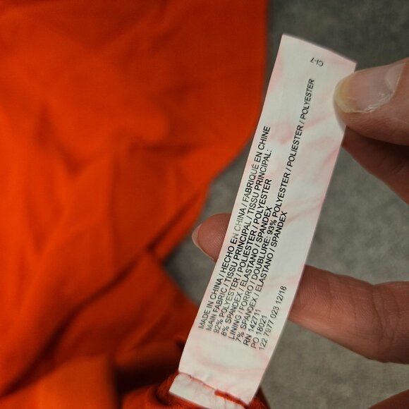 New with Flaw Eloquii Womens Red Asymmetrical Ruffle Belted Dress Size 16 - Picture 8 of 9